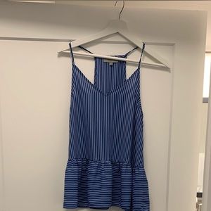 Stripped Blue Asher Tank-Size Medium